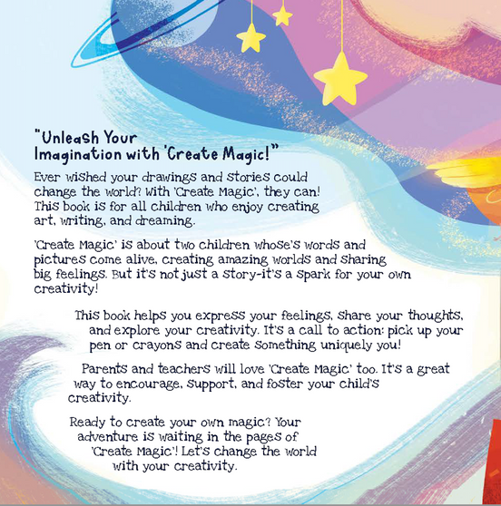 Create Magic: A Book for Kids Who Love to Write or Draw - Author Krystaelynne Sanders Diggs [Body Safety]