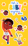 Sticker Sheet - Not a Baby Anymore (Boy) - Author Krystaelynne Sanders Diggs [Body Safety]